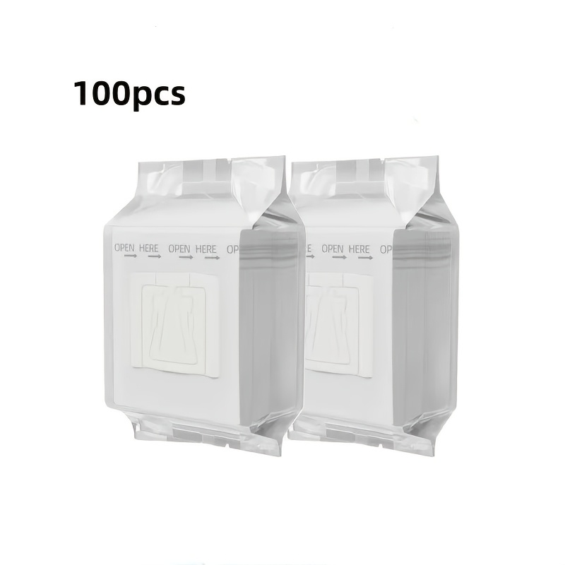 TEMU 50/100pcs Portable Coffee Filter Bags With Hanging Ears - Single-serve Disposable Drip Coffee Filters, Perfect For Travel, Camping, Home, Office