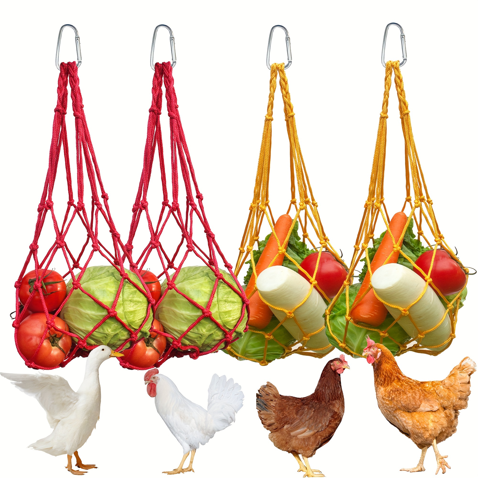 

4- Poultry Feeder Hanging , Feeding For , Net For , Suitable For Use