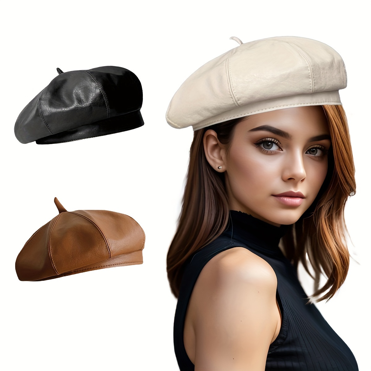 Женские береты и фото модных беретов (на весну и осень ) | Fashion, Hats, Beanie