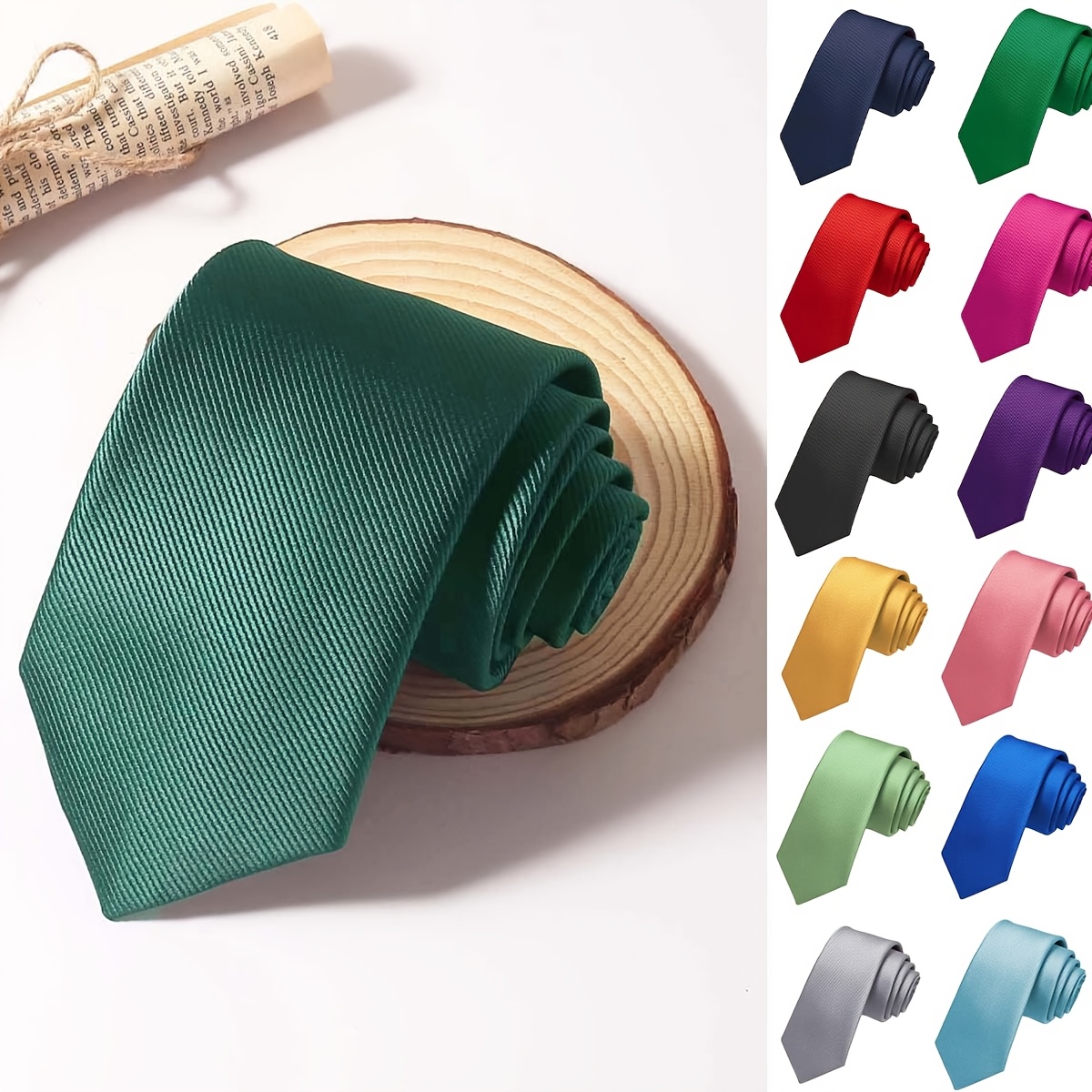 

Men's Threaded Ties, Solid Color Hand Ties, Business Ties, Ideal For Gifts