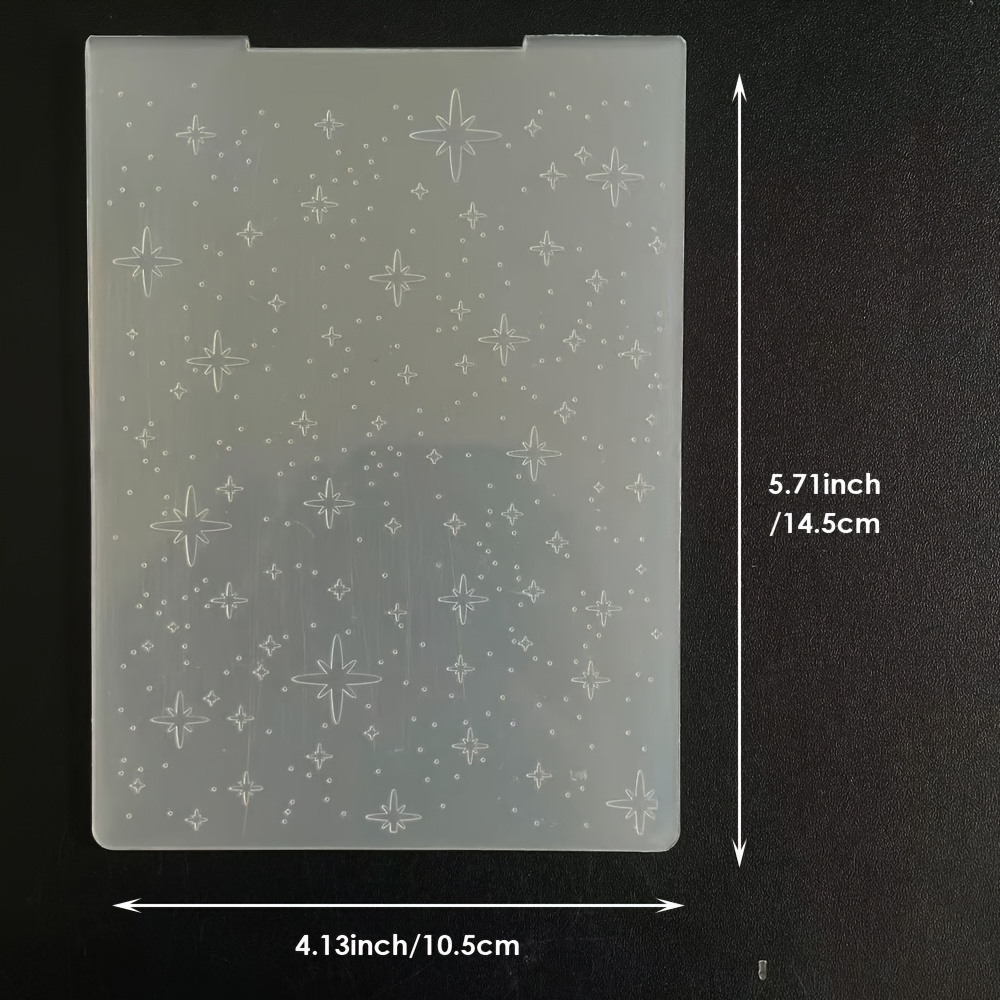 Starlit Sky Scrapbooking Plastic Embossing Folder For Scrapbooking Photo Album Paper Crafts