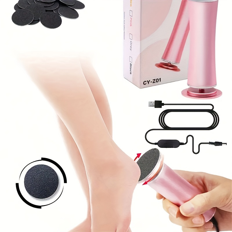 

Electric Foot Callus Remover, Adjustable Speed Pedicure Machine With 60pcs Sandpaper Disk, Metal Exfoliating Tool For Men And Women, Usb Rechargeable, Foot Care For Dead Skin And Hard Callus Removal