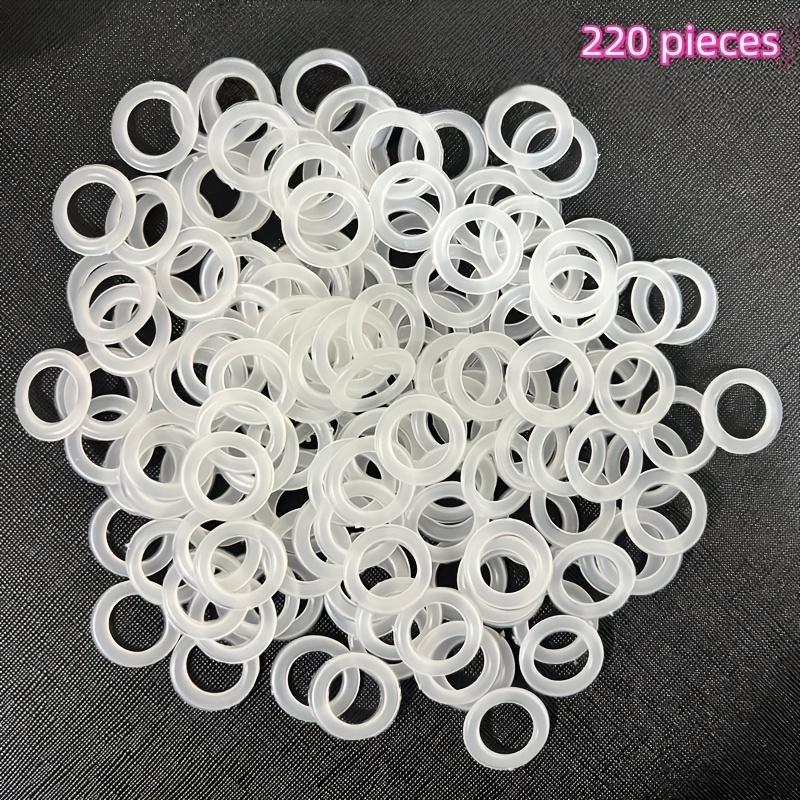 Plastic Ring Stitch Marker, For Knitting And Crochet, Diameter 20mm, Crochet Bag And Accessory Craft Supplies, White