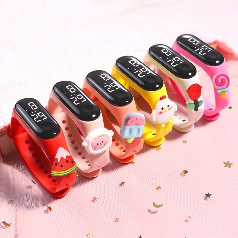 3pcs LED White Light Watch & Lollipop Doll Bracelet Set