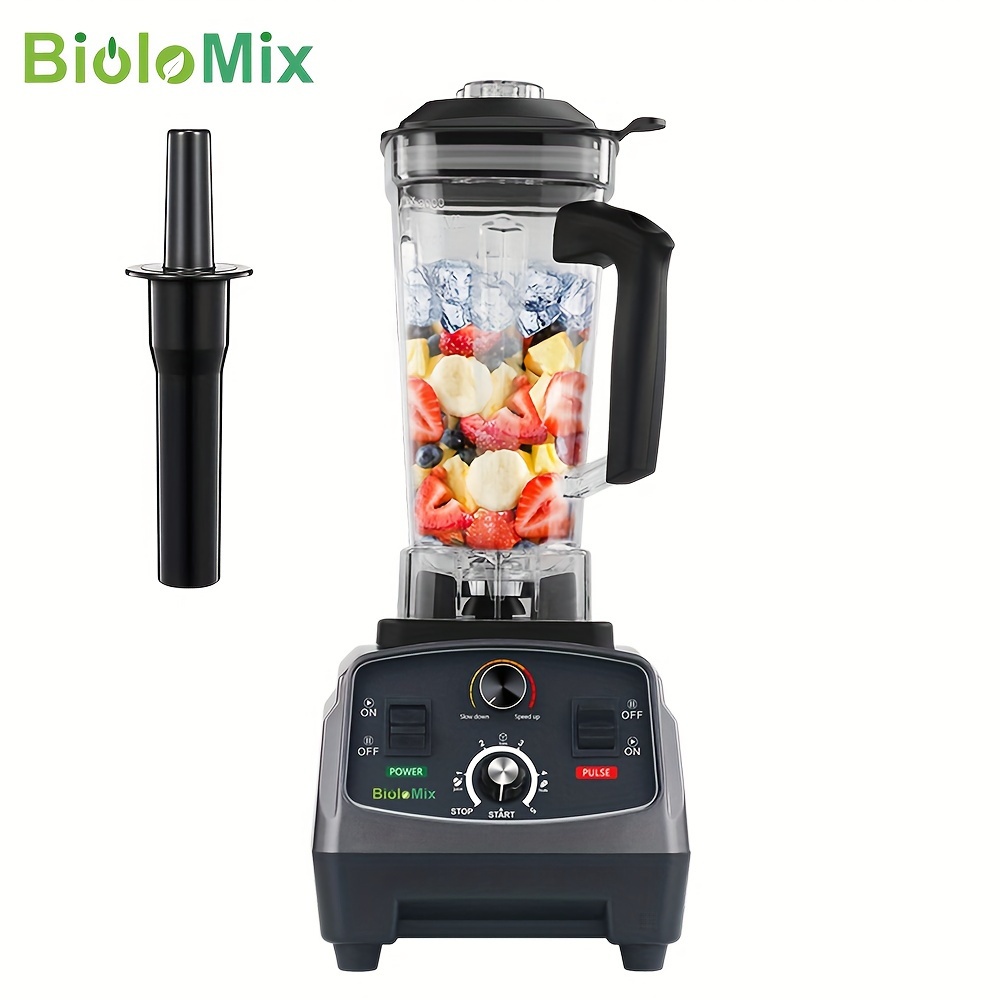 

Biolomix 2200w Heavy Duty Commercial Grade Timer Blender Mixer Juicer Fruit Food Processor Ice Smoothies Bpa Free 2l Jar