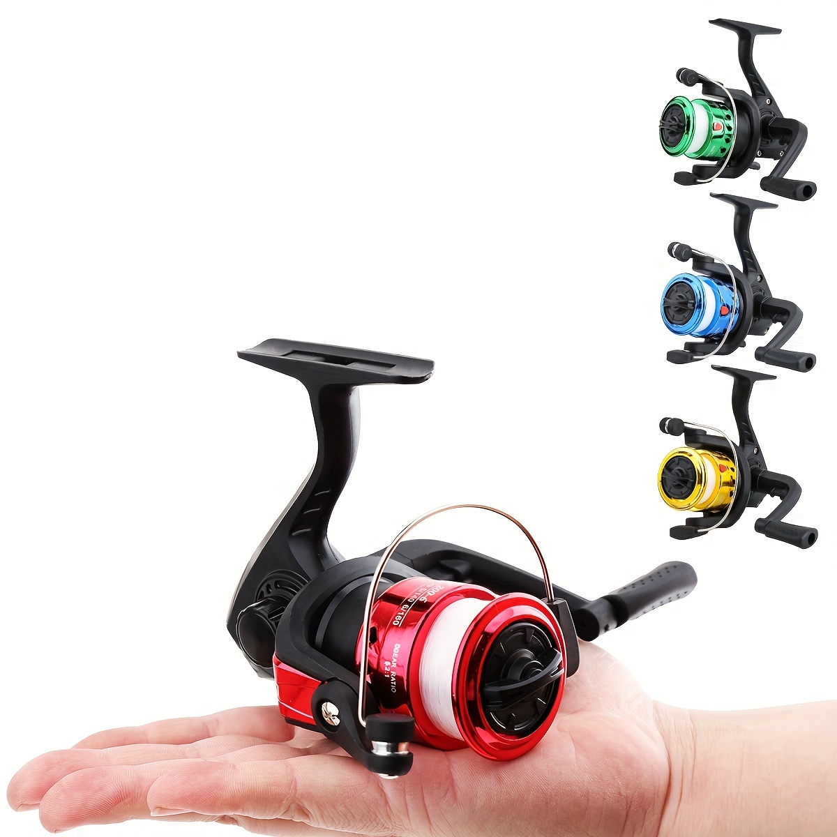 Compact 5.2:1 Gear Ratio Spinning Reel Fishing Line Fishing - Temu