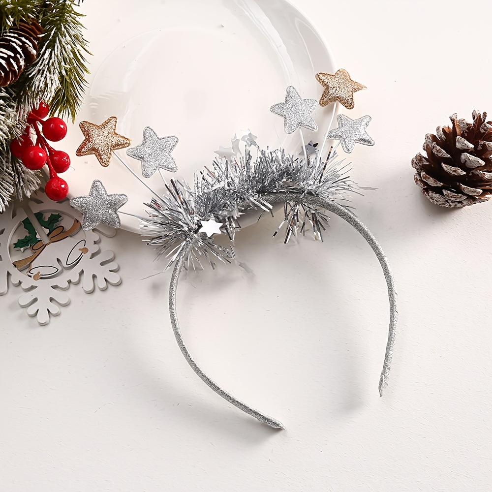 Image of A Very Cute And Headband Carnival New Year's Eve Party Gathering Personalized Holiday Pull Flower Golden Headdress