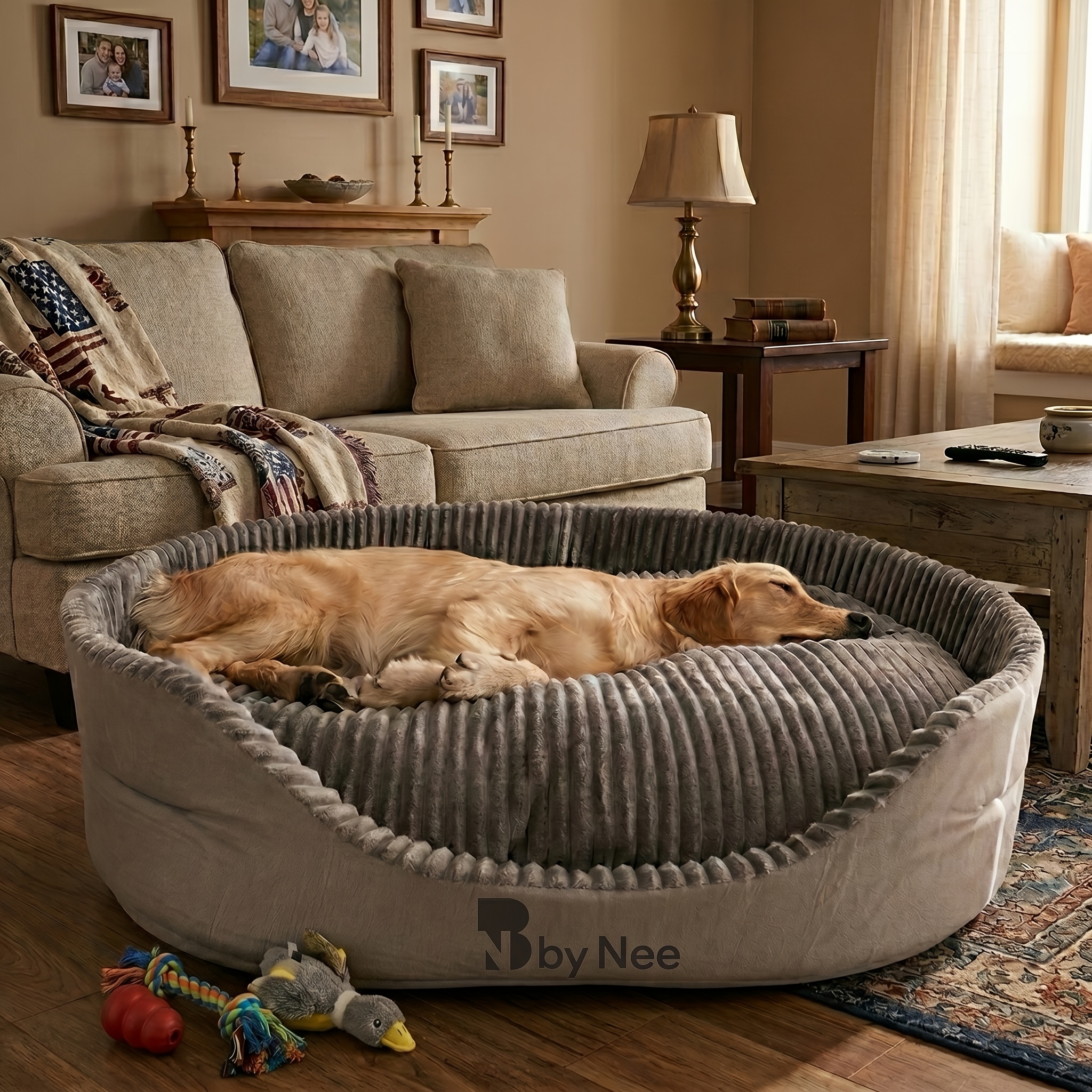 large orthopedic calming dog bed suitable for all breeds sizes breathable crate mat with orthopedic machine washable anti anxiety kennel pad for large medium dogs suitable for crate or bedside   mat