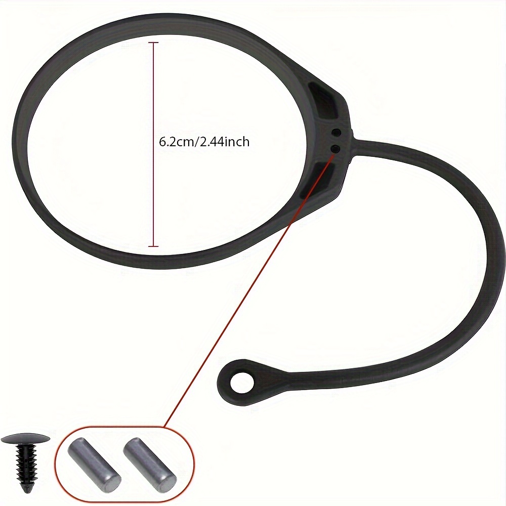 Car Fuel Tank Fixing Coil (Non-Universal) Rubber Anti-Loss Rope Car Accessories Easy to Install Durable Fuel Filler Fixing Rope for Audi for Volkswagen