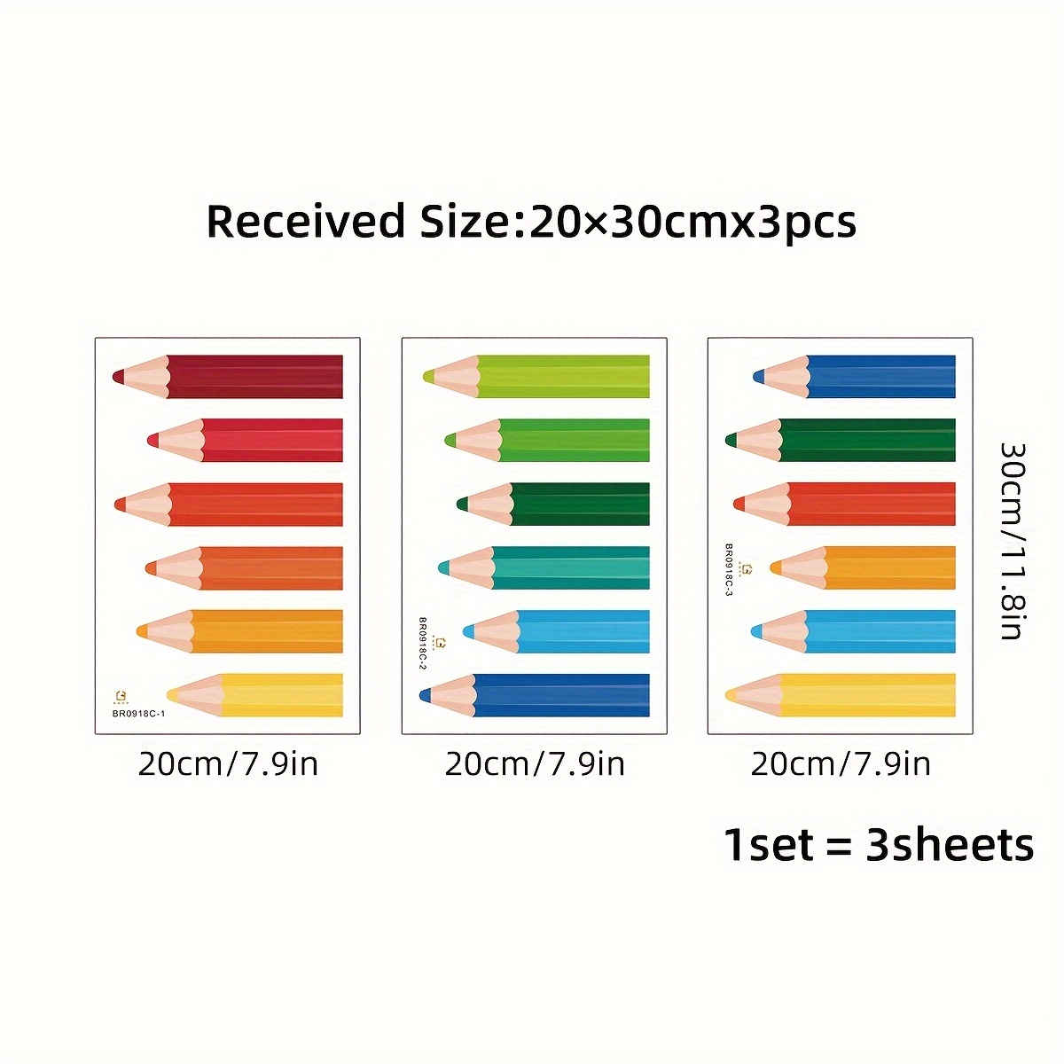 Image of Colorful Crayon Window Stickers Self Adhesive Wall Stickers For Living Room Bedroom Home Decoration Door Decor Stickers