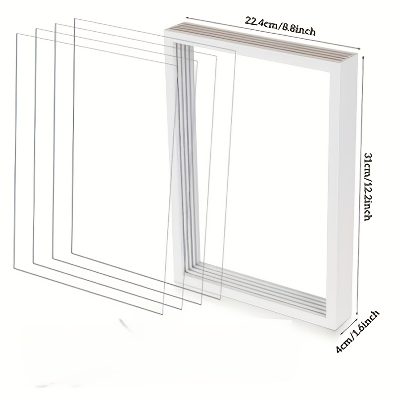 Family Handprint Memory Frame with 4 Handprint Slots and 6 Non-Toxic Colors, Gift for Family and Mother’s Day, Available in Black, White, an