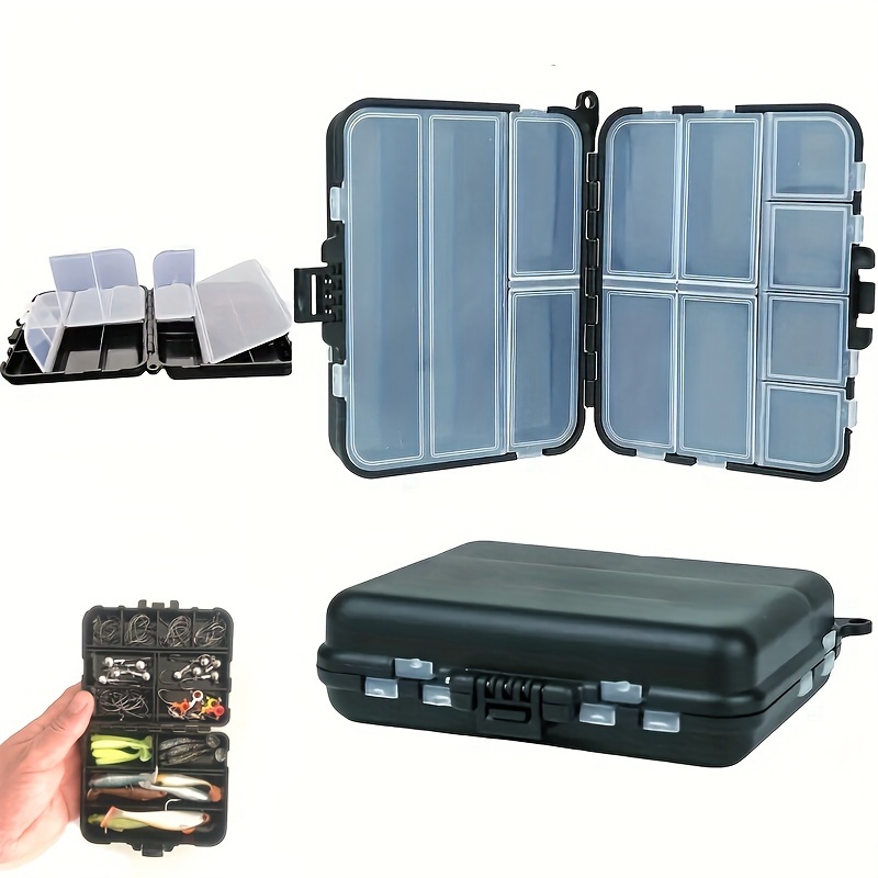 

1pc -compartment Storage Box, Double-sided Fishing Tackle Box - Portable Organizer For Lures &