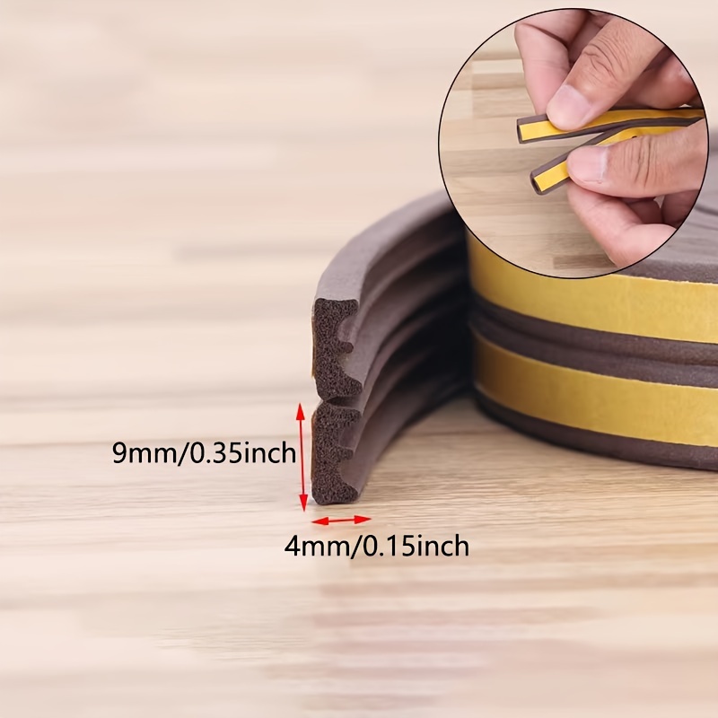 Image of Self-adhesive Door And Window Sealing Strip For Automotive Wooden Doors And Steel Doors, Anti-collision Soundproof Rubber Foam Sponge Strip