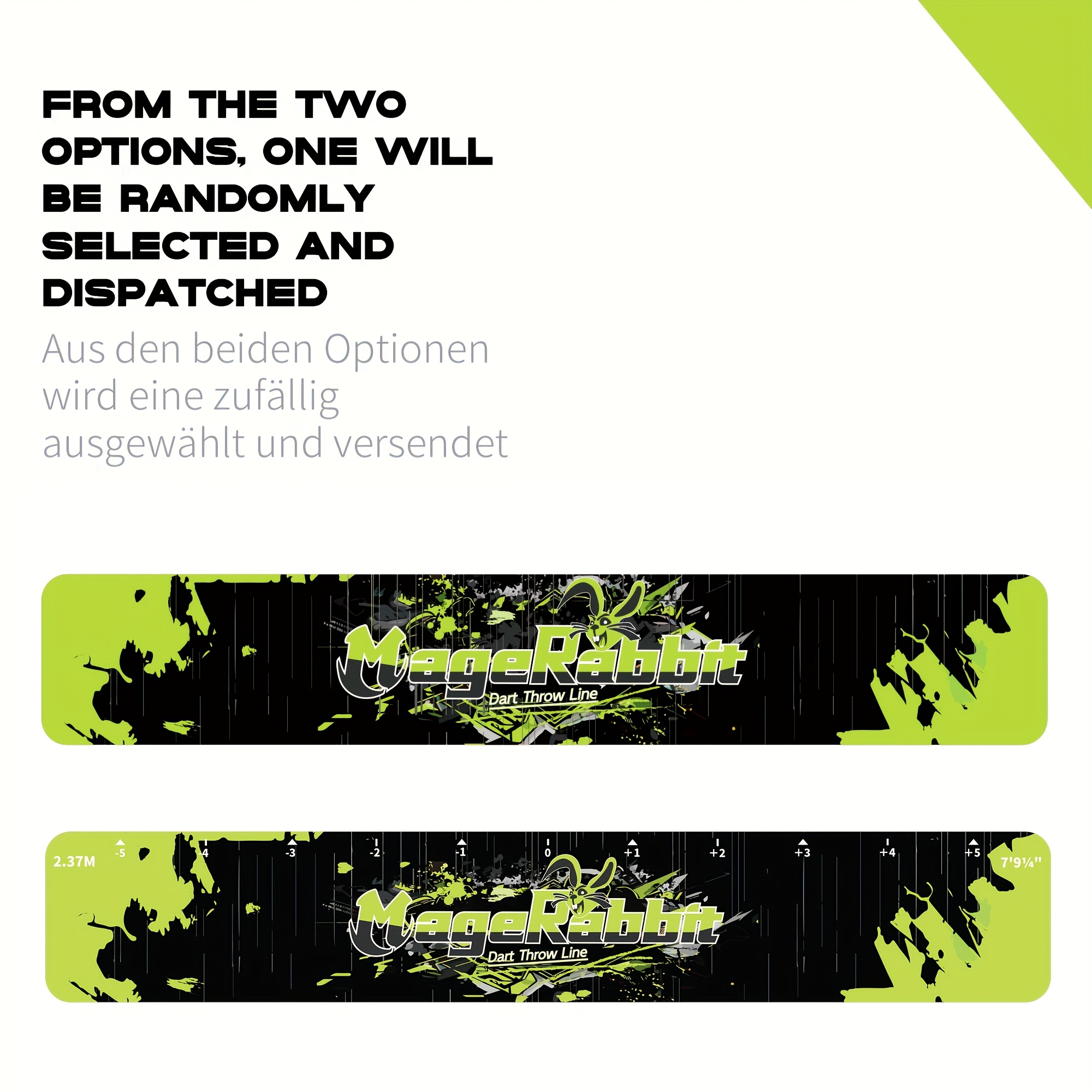 PVC-matten voor het markeren van dartlijnen