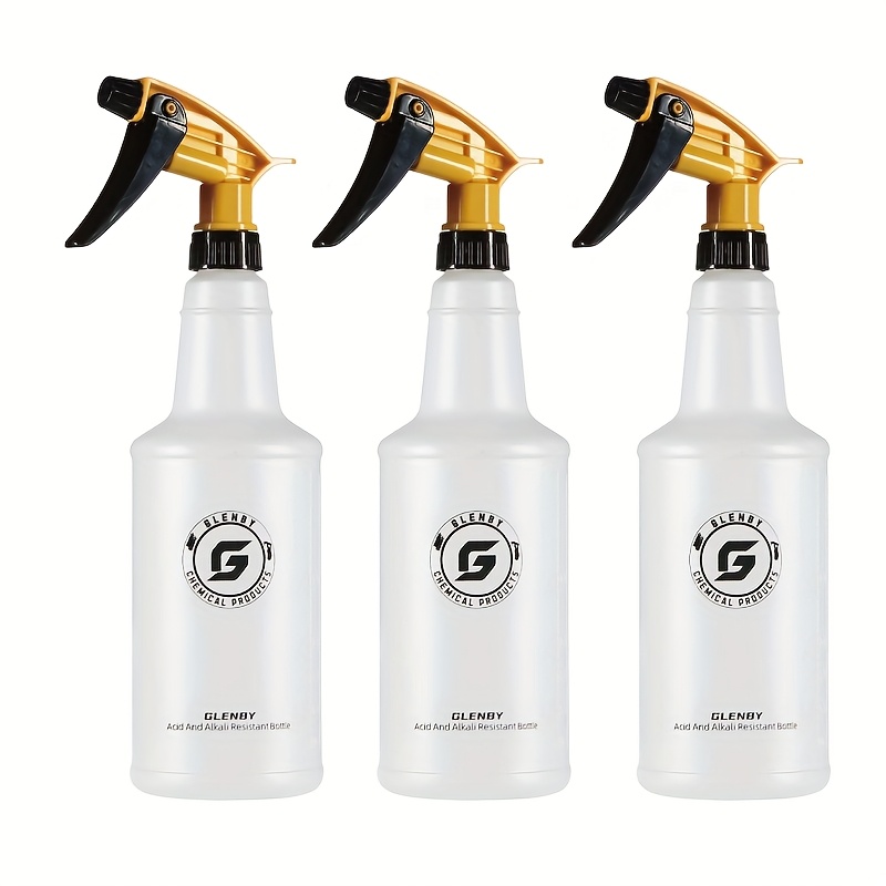 E-shop 1/2/3 Stück Hochleistungs-Sprühflaschen mit verstellbarer Düse – 26oz/770ml Großvolumen, auslaufsicher & ungiftig – Ideal für Reinigung,