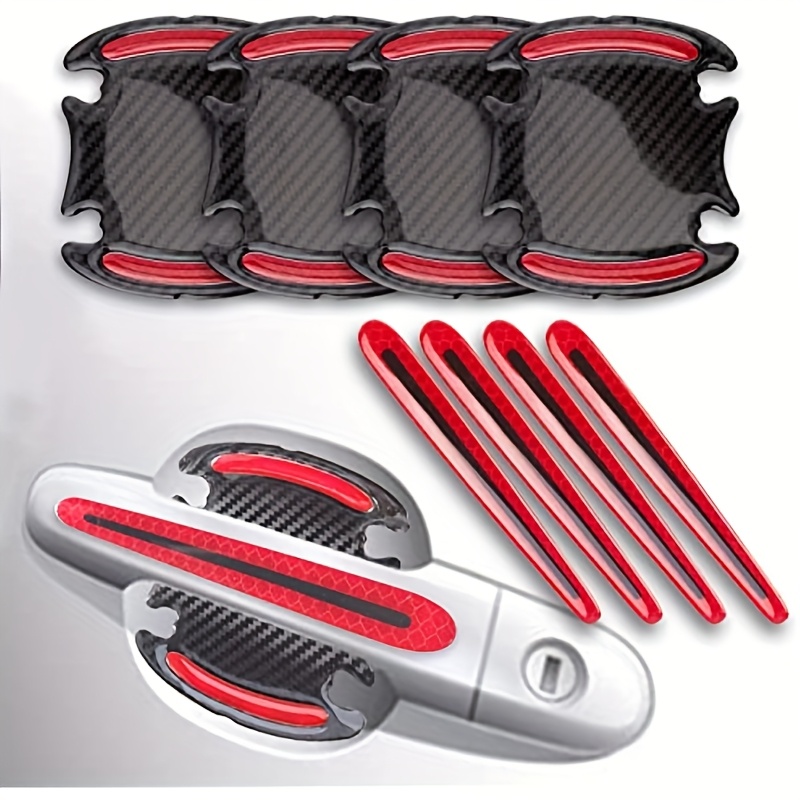 TEMU 8pcs Car Door Bowl Anti-scratch Sticker Setenhanced Protection For Your Car Doors, Universal Handle Protection Film, Anti-collision Strip, Scratch Resistant,