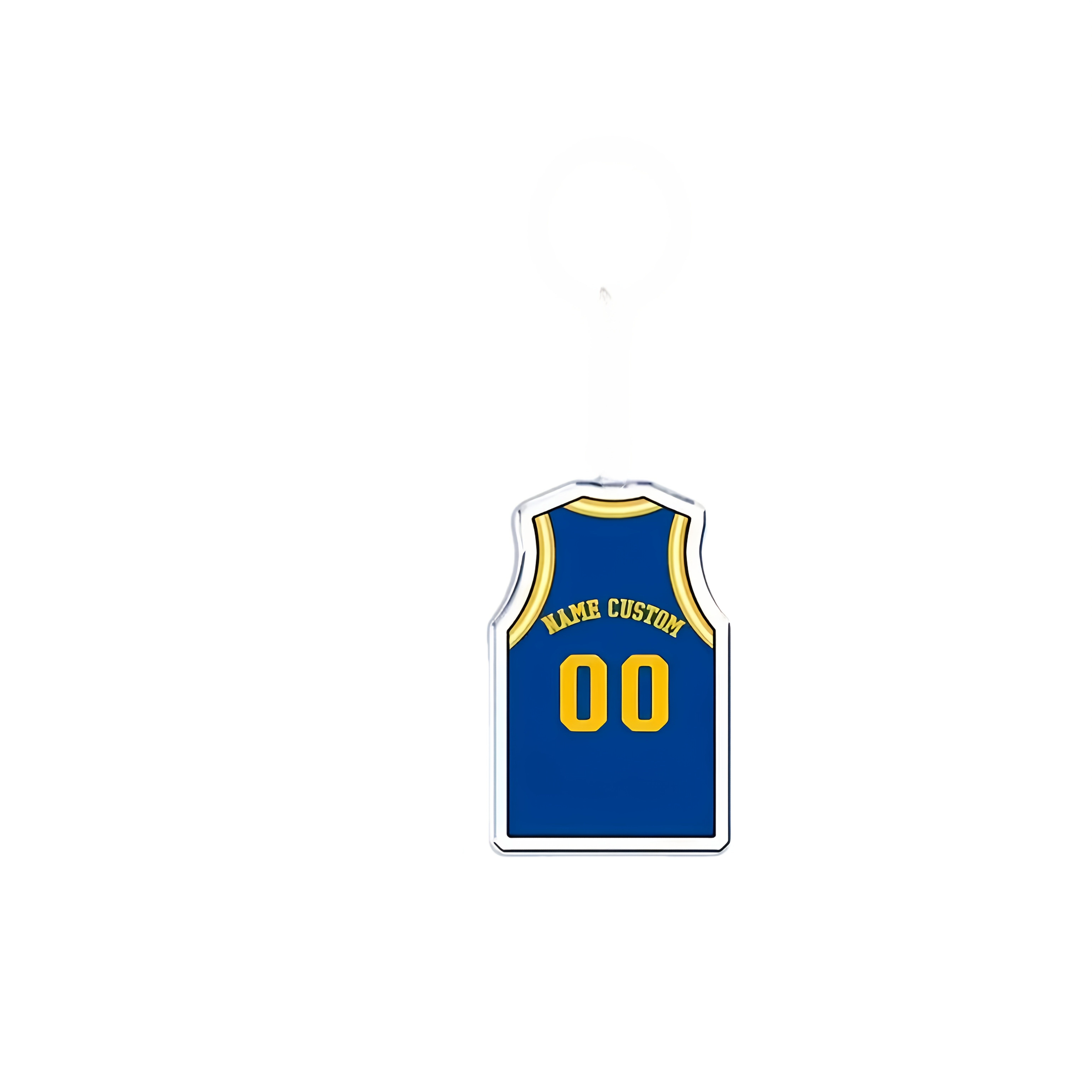 TEMU Customizable Jersey-style Keychain | Personalized With Name And Number, Ideal For School Supplies, Backpack Decor, Basketball/football Apparel