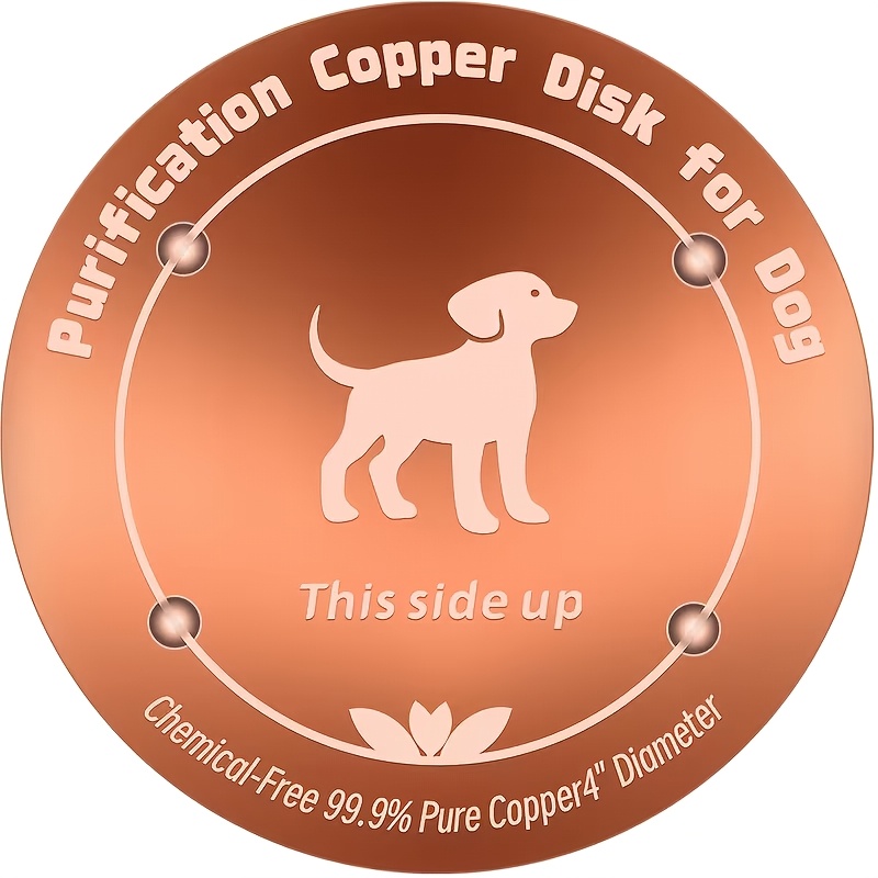 TEMU Filtre Purificateur d'Eau pour Animaux de Compagnie en Cuivre de Type Universel, Filtre Purificateur d'Eau en Cuivre Pur à 99,9 %, Convient pour