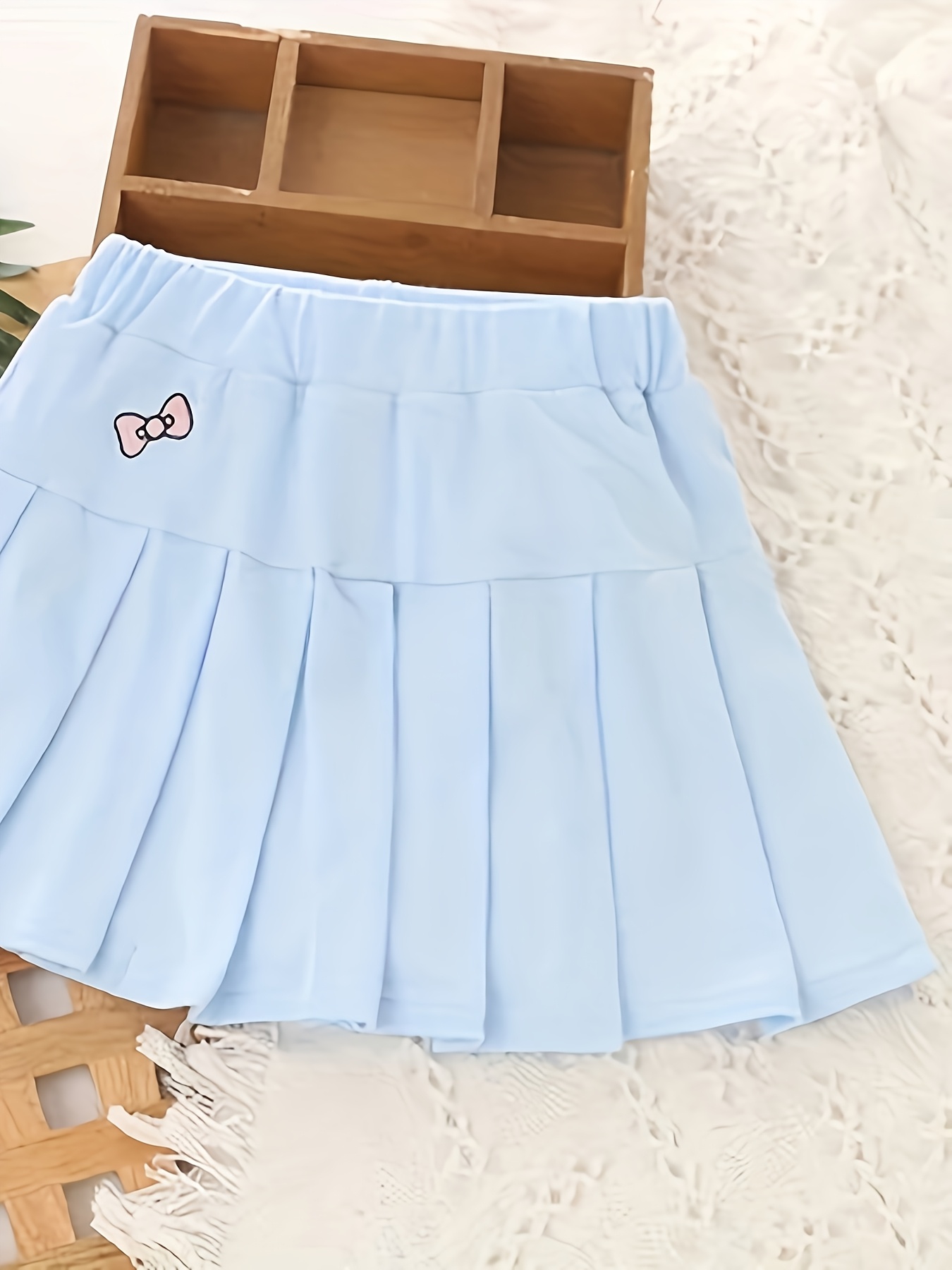 2pcs Girls' Skirt with Pants A New Style of Pleated Skirt for Suitable  for Halloween, Halloween, Halloween Outfit, Halloween Party