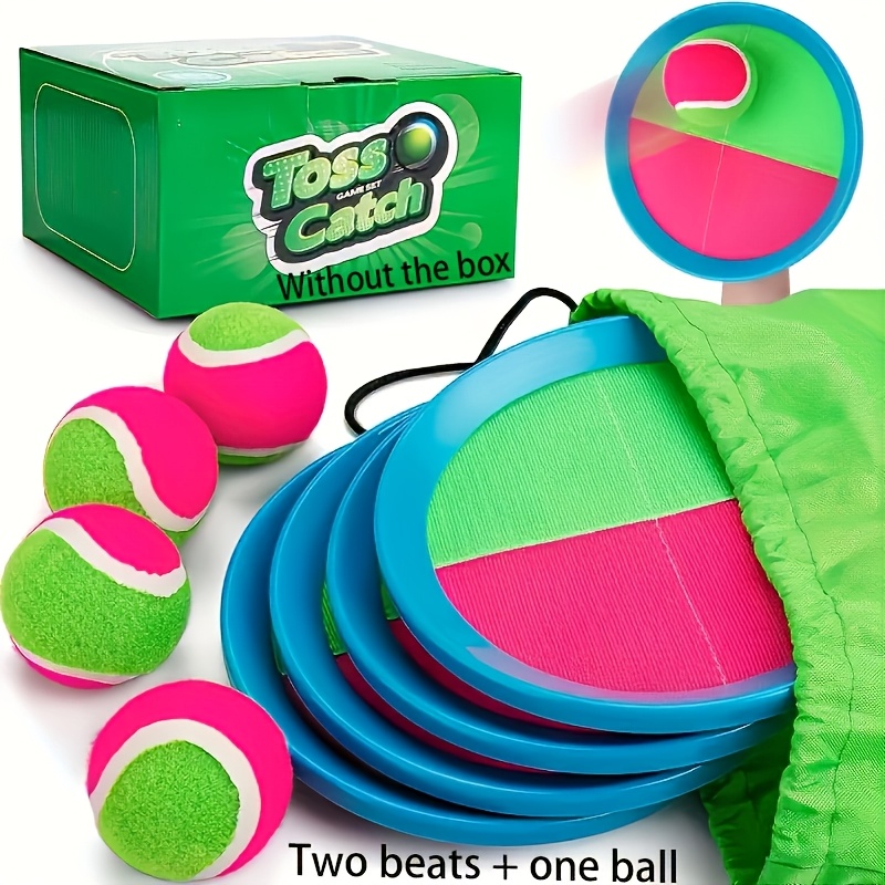 Set de Pelota Lanzar y Atrapar para Niños - Paquete de 3 - Juguetes de Playa, Juguetes...