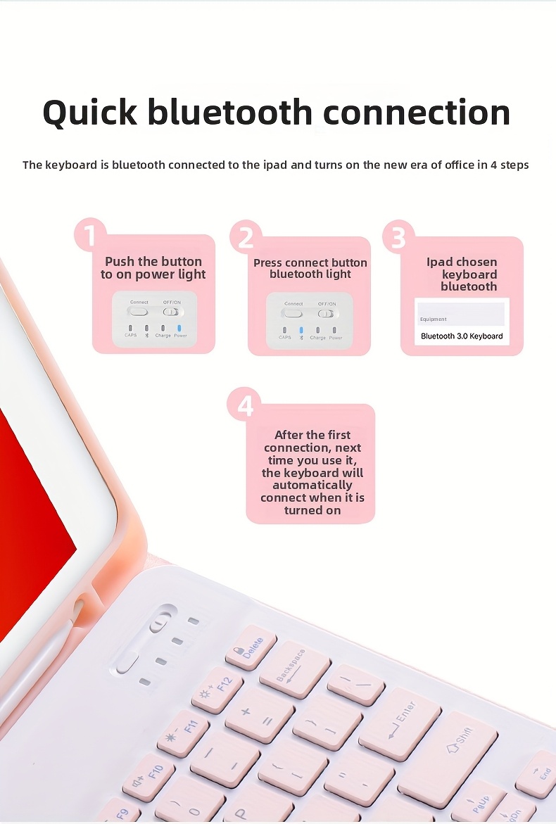 Teclado inalámbrico ultrafino para portátil y para for ipad - Portátil, recargable, diseño ergonómico con carga USB-C, ideal para oficina, viajes y uso doméstico, accesorio para espacio de trabajo en casa | Teclado elegante | Diseño compacto, teclado inalámbrico para portátil