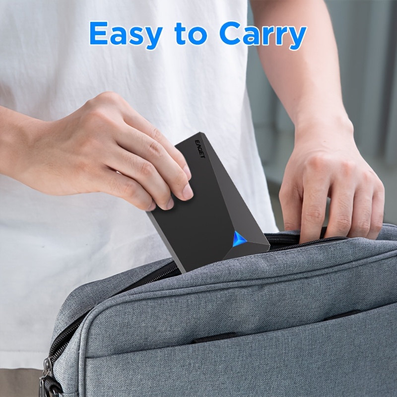 EAGET Mobile Hard Drive for PC, Mac, PS4, Xbox One - High Speed Transfer, Videos & Music Backup, Ntfs File System, USB Connectivity, Compatible with Laptop 14 EAGET Mobile Hard Drive for PC, Mac, PS4, Xbox One - High Speed Transfer, Videos & Music Backup, Ntfs File System, USB Connectivity, Compatible with Laptop