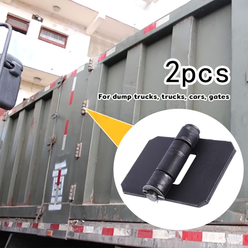 TEMU 2pcs Of Welding Hinges, Scaffolding Accessories, Semi-trailer Door Truck, Industrial Thickened Welding Hinges, Hinges