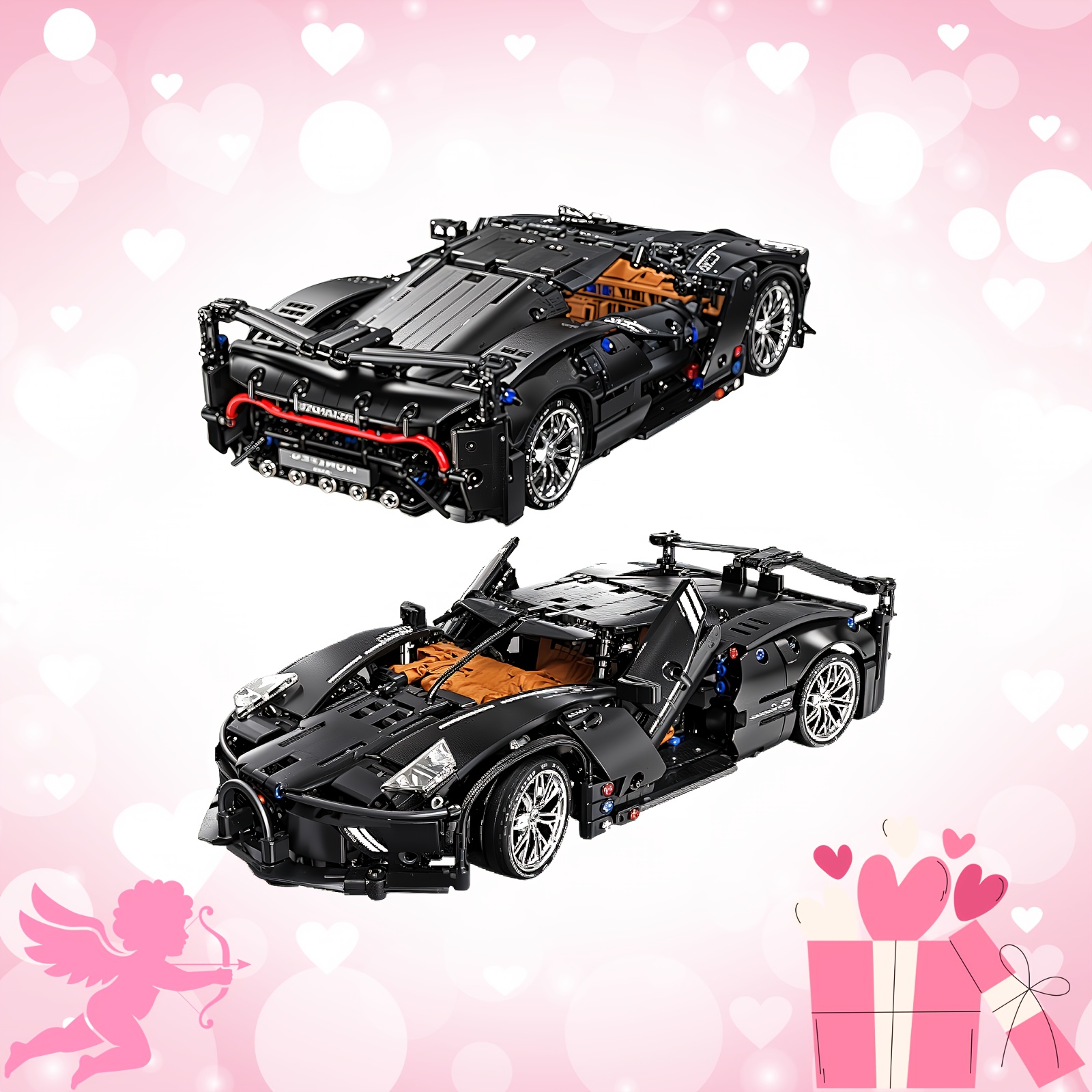 

Sowide Supercar Building Blocks Set, 1:14 Drift Car Building Blocks, Sports Car Toys Models For Adults And Teenagers, Ideal Valentine's Day Gift/birthday Gift, Exquisite Room Decoration