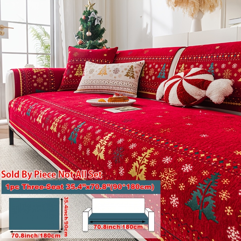 TEMU 1pc Sofa Cover, Sofa Cushion, Suitable For , Simple And Modern, Festive Decoration, Anti Slip And Wear-resistant Support, Machine Wash, Pet