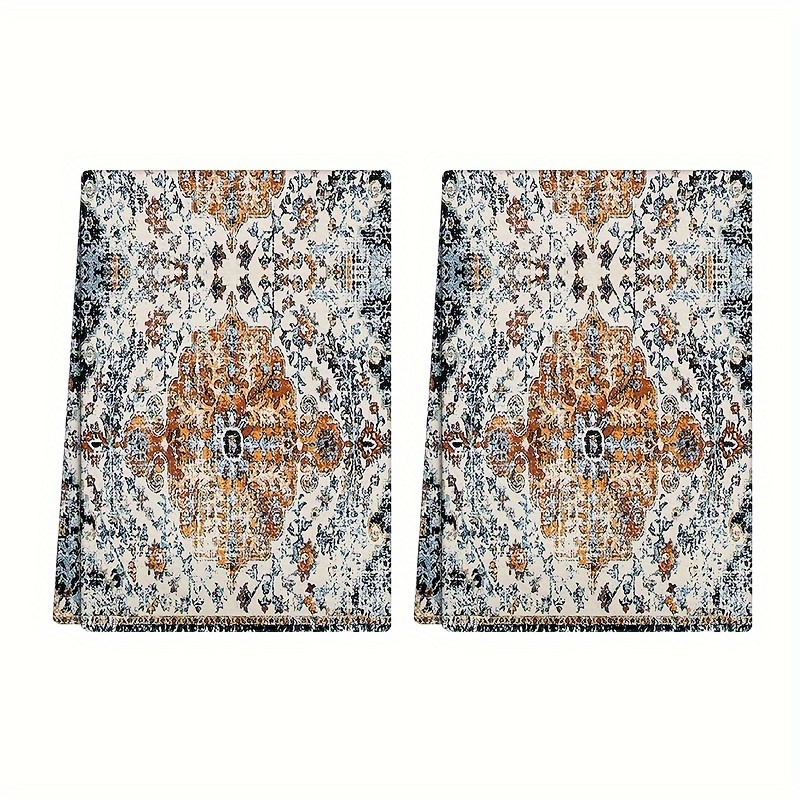 

2pcs, Dishcloth, Bohemian Rustic Geometric Pattern Kitchen Dish Towels, Festive Holiday Cleaning Towels, Ethnic Style Geometric Pattern Tea Towels