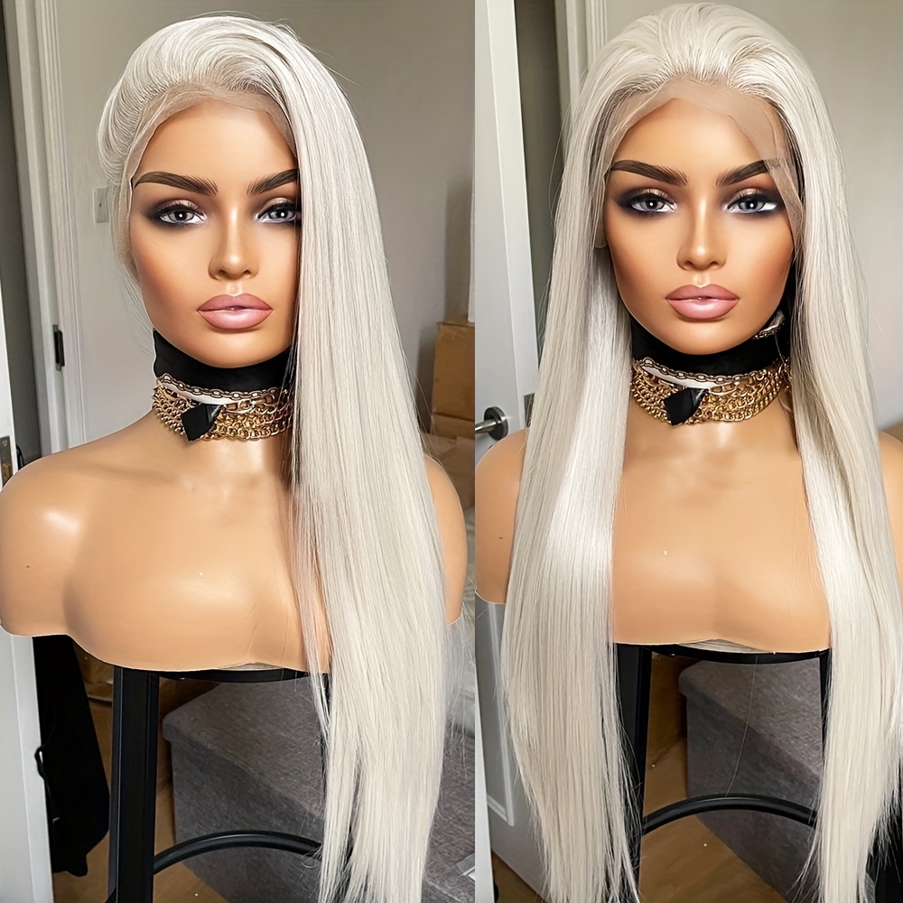 Free Parting Lace Front Wigs For Women Hair Line 180% Density Lace Frontal Wig Long Straight Heat Replacement Wigs For Use 26 Inch