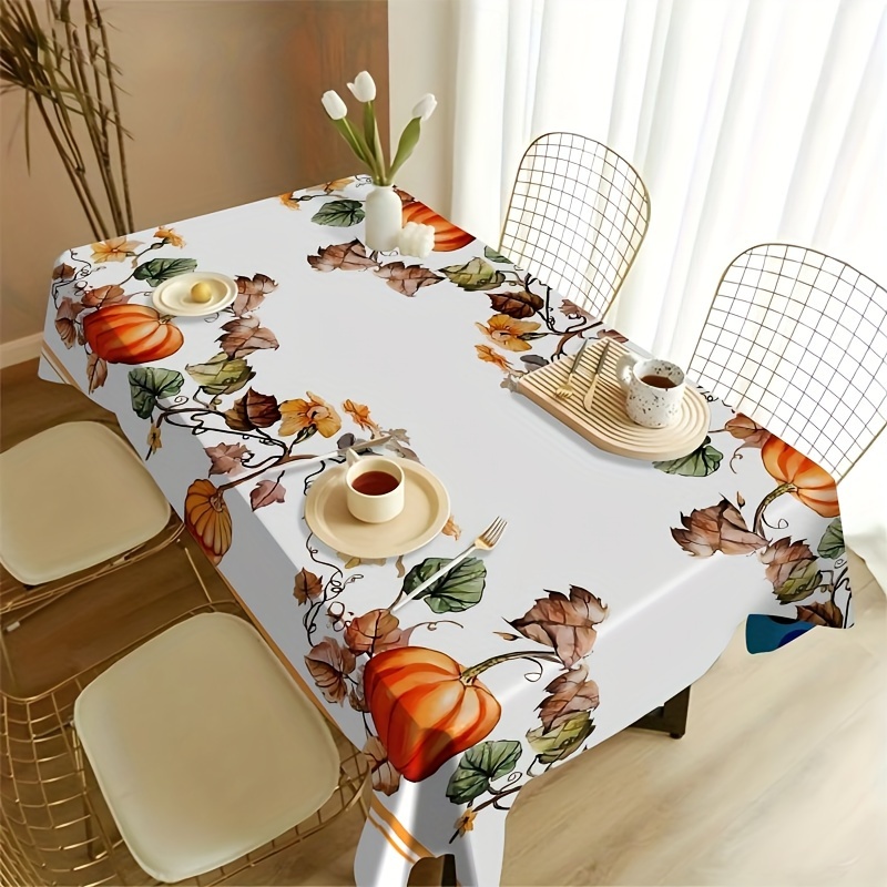 

Thanksgiving Tablecloth - , Oil- , Stain- & Washable For , , Weddings, , Christmas Dining & Decor