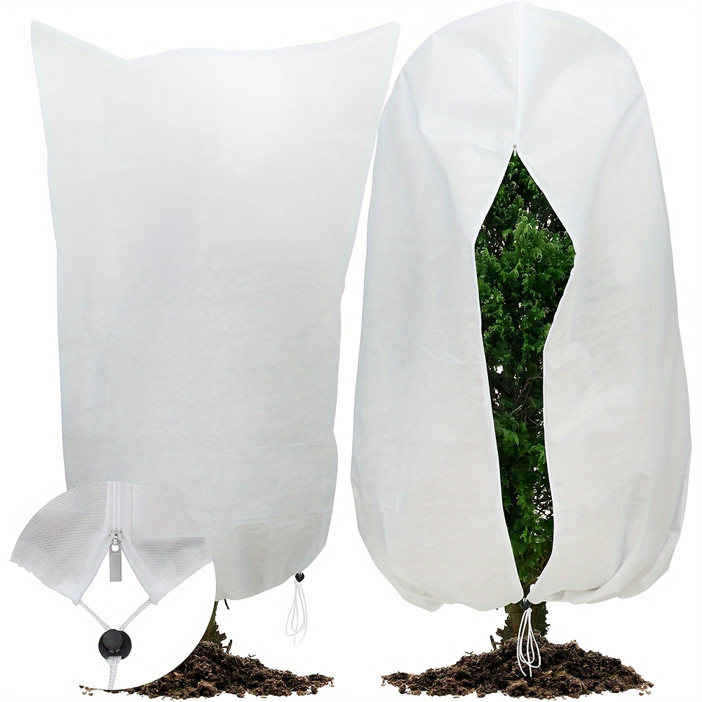 

- Frost & Drawstring - Reusable For , & Potted Plants,