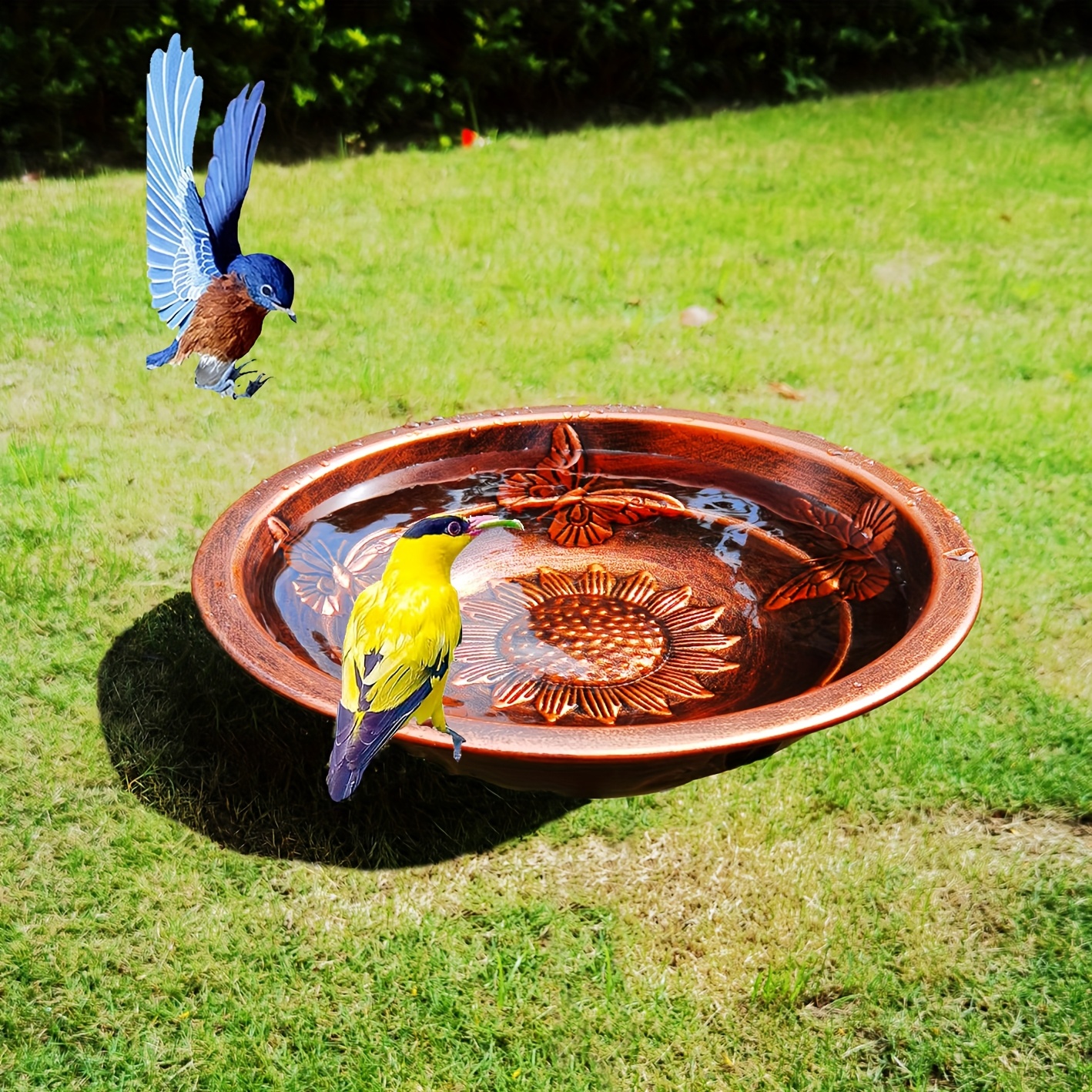 新品 アイアン製バードフィーダー 大型ガーデンオーナメント 小鳥