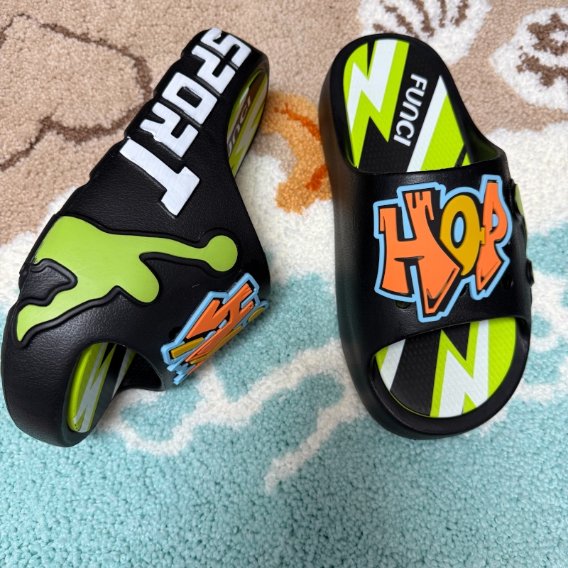 Men'S Slip-On Sports Sandals - Thick Cushioning Sole, Lightweight Beach Shoes Suitable for Pools, Gyms, And Water Parks - Non-Slip Indoor And Outdoor Footwear - Easy-To-Clean EVA Slippers (Available in Black, Green, White, Gray)
