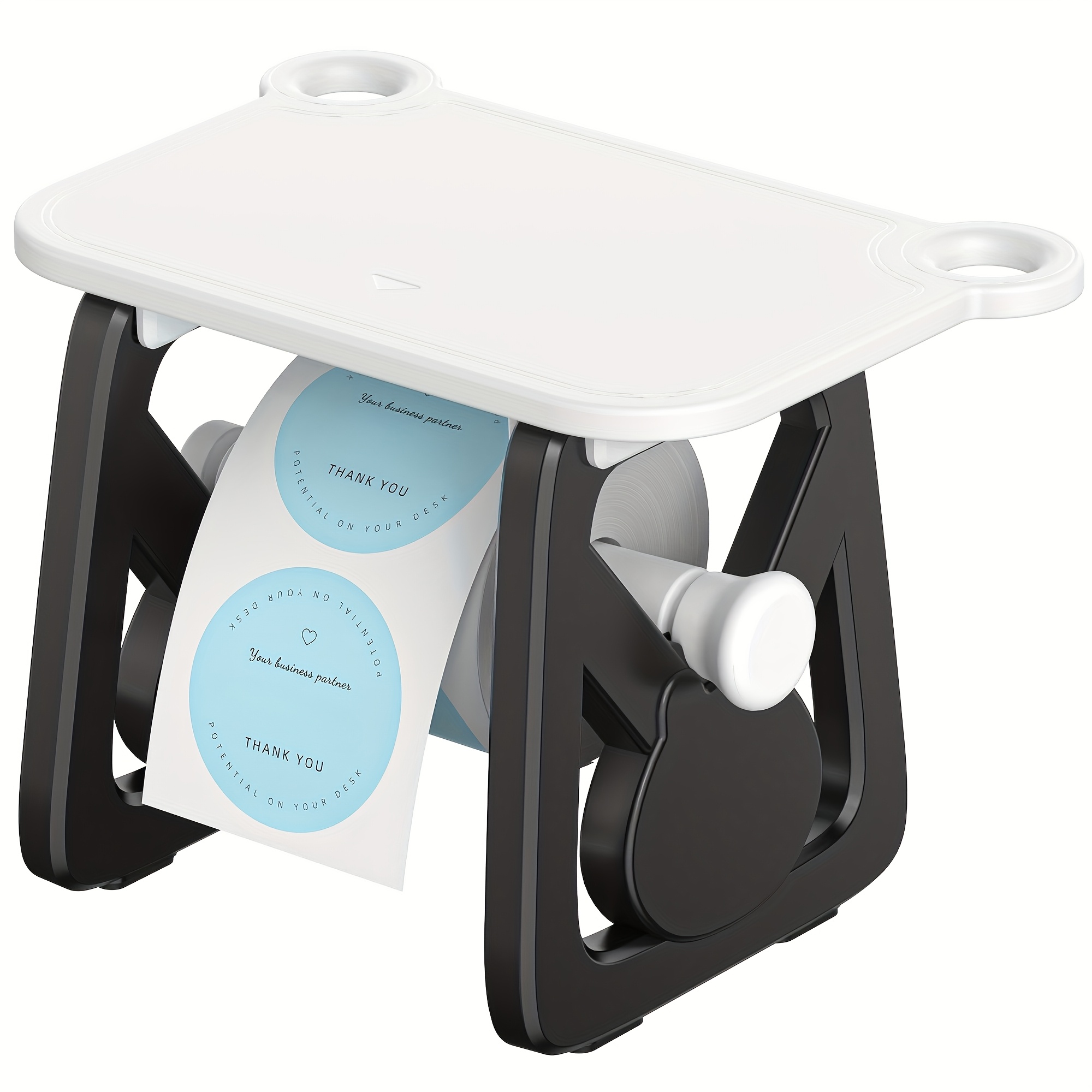 TEMU Thermal Label Holder For Desktop Printer With Roll/ Label Dispenser - Suitable For Shipping Stickers, Fragile Sticker For Office, Compatible For