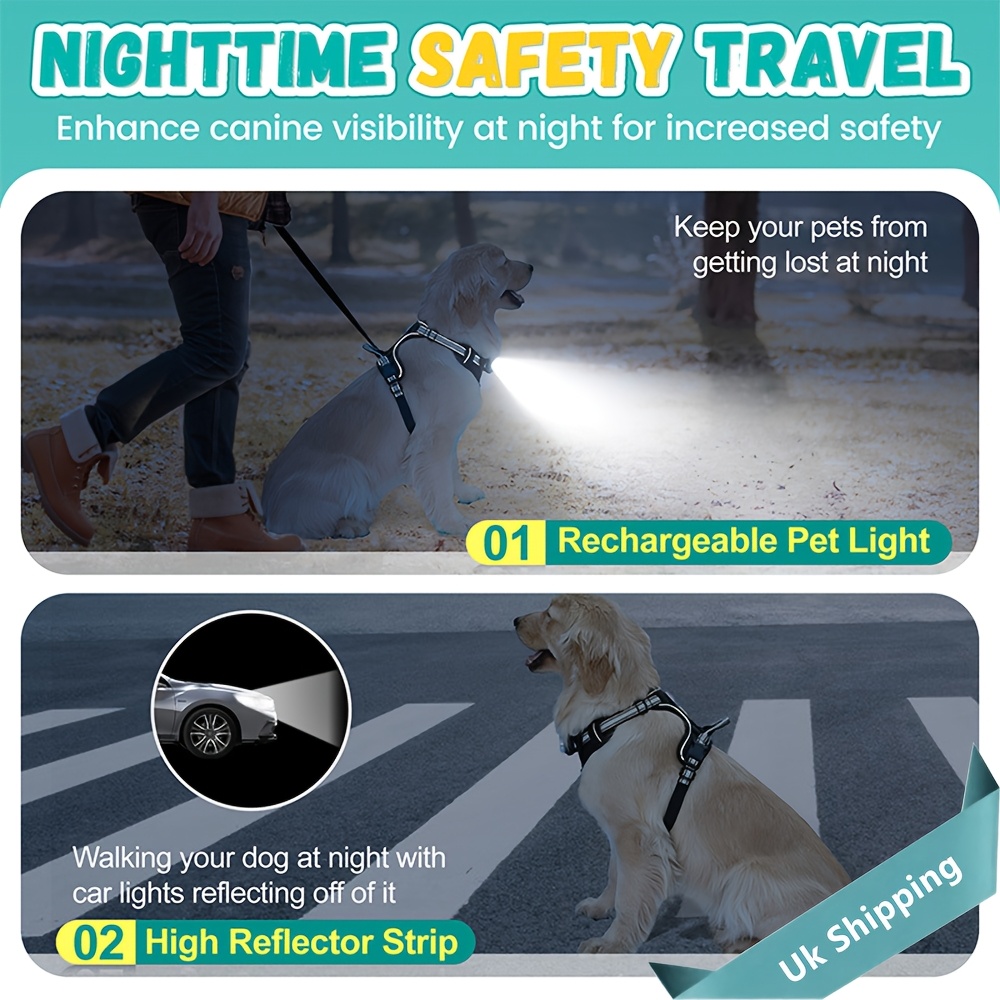 Adjustable No-Pull Dog Harness, Lightweight EVA Material