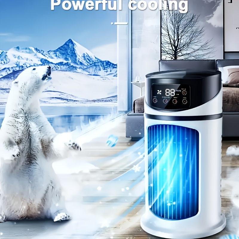 six speed usb portable air cooling humidifier   25   6 hour timer suitable for home office dorm instant cooling ideal holiday gift