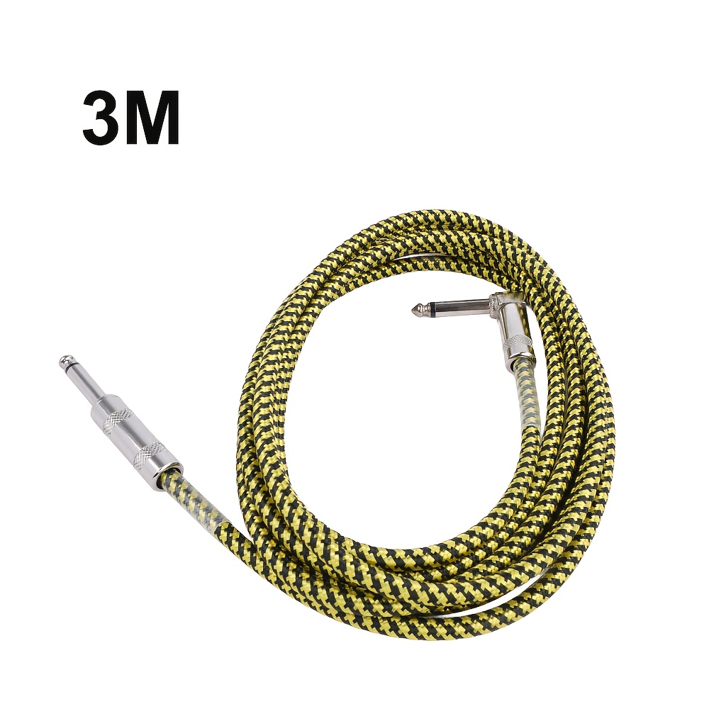 TEMU Guitar Cable 10ft20ft33ft Instrument Cable Ts Electric Guitar Cord Amp Cord For Electric Guitar Mandolin Amplifier Audio