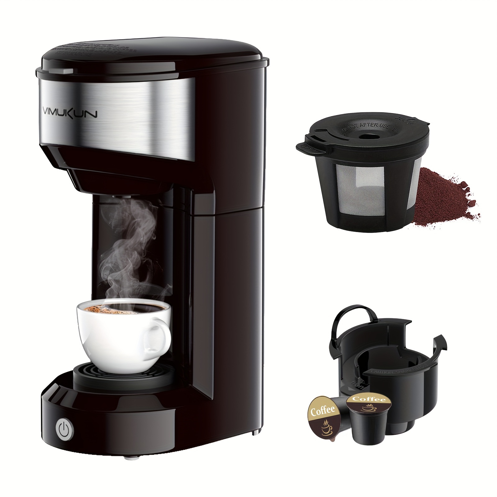 

Coffee Maker Coffee -cup Single Cup Capsule And Ground Coffee Single Cup Coffee Maker With 6 To 14oz Small Size