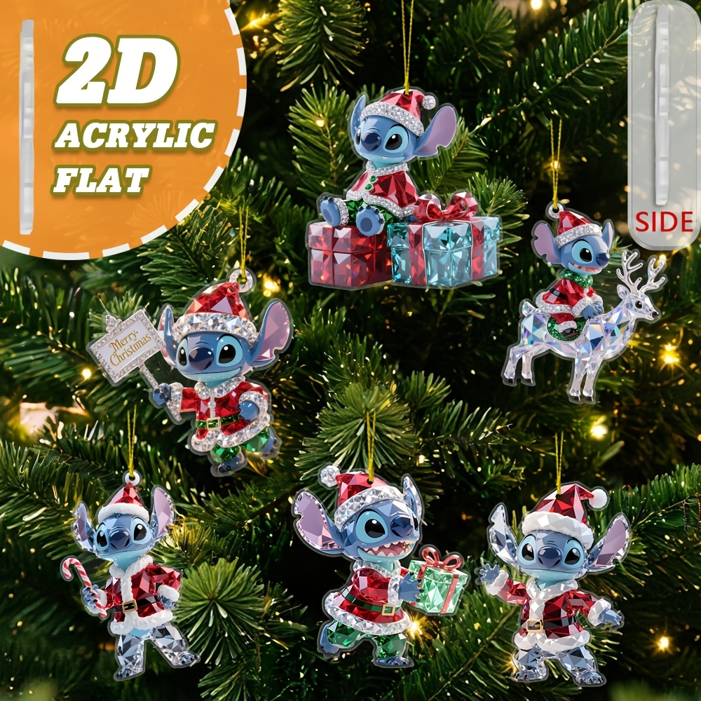 Enfeites de topo de árvore de Natal Stitch
