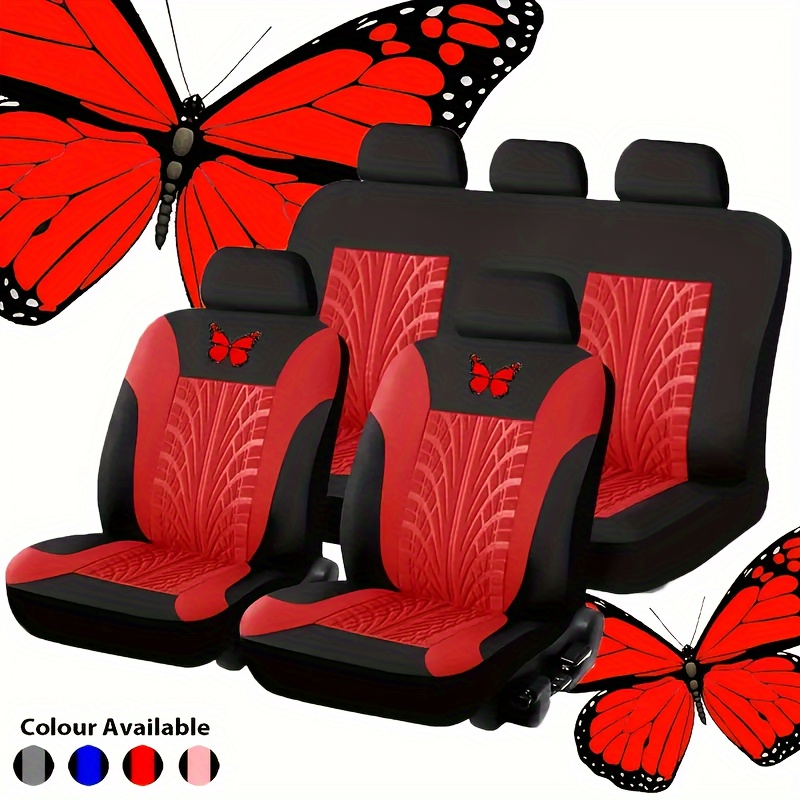 

Universal Fit Breathable Car Seat Covers Set, Polyester Fiber Sponge Filled, Vehicle Seat Protector, Hand Washable, Compatible With Sedan, Truck, Suv - Up To 5 Seats