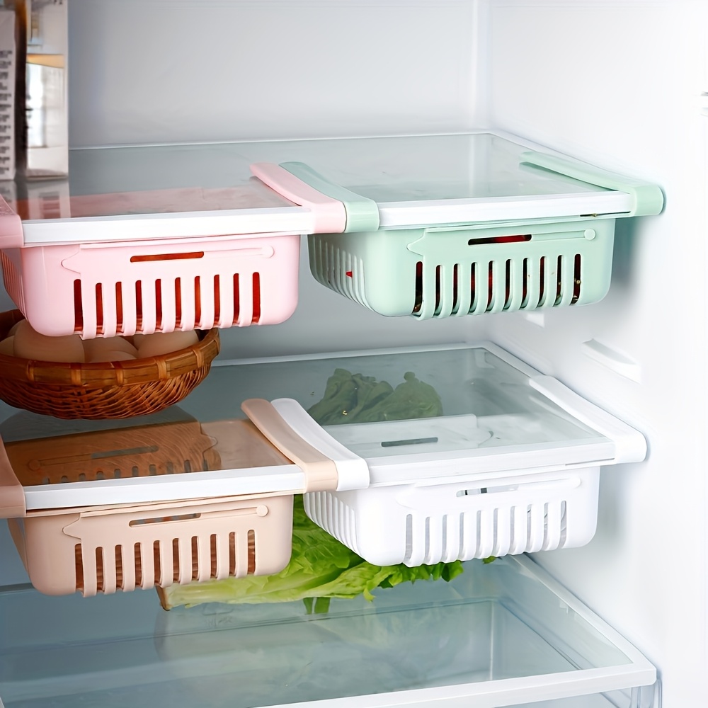 1pc Refrigerator Multifunctional Layered Refrigerator Shelves Fresh Divider Shelf Kitchen Refrigerator Storage