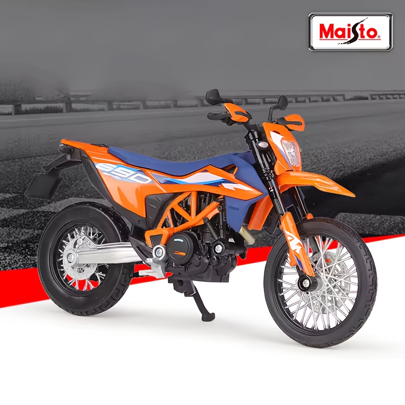   1 12 scale   690 smc r alloy miniature motorcycle diecast model orange   wind powered weather resistant toy for   motorcycle toy 0
