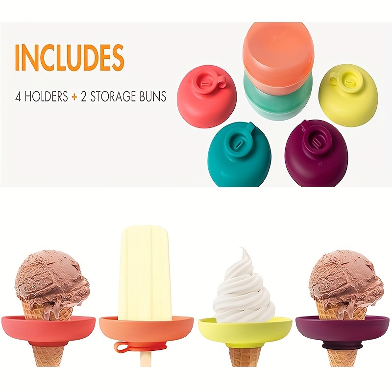 

4pcs & Holders With - Plastic Serveware Accessories For Clean & Mess-free , Ideal For Christmas