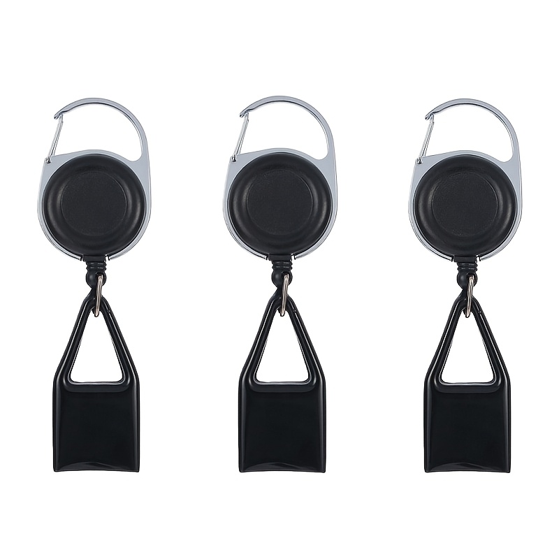 3pcs Retractable Lighter Clip Assorted Color Lighter Holder Keychain With Clip Classic Lighter Cover, Single Clip For , Black