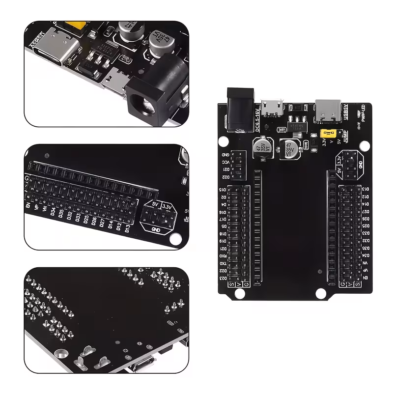 1 יחידה/2 יחידות/3 יחידות של לוח פיתוח esp32 gpio עם לוח פריצה עם 30 type-c ומיקרו usb ממשקים כפולים, כולל לוח הרחבה esp-32 esp- -32 esp32- -32 כפול ליבות בעל צריכת חשמל אולטרה-נמוכה פרטי מוצר 2