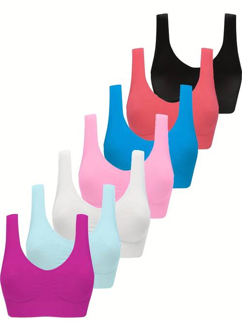 sports bra tank top 7pcs set