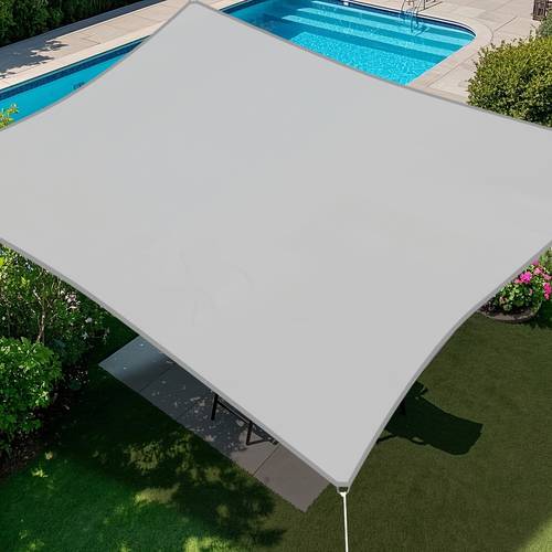 waterproof sun shade sail sunshade for swimming pool backyard yard deck patio garden outdoor activities and with installation diy ropes
