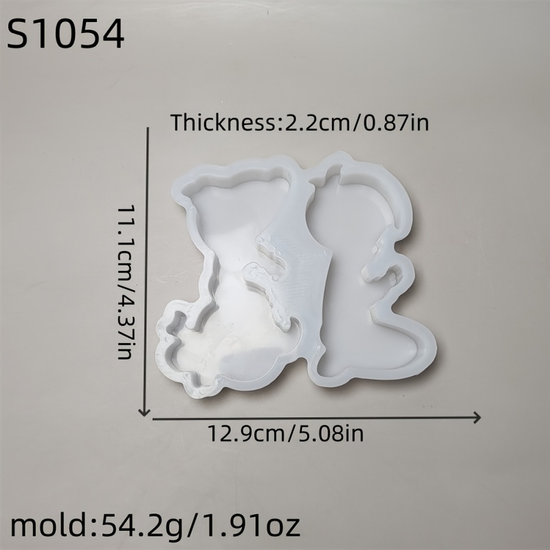 Silicone Resin Casting Molds For Epoxy Resin, 3d Figures, Diy Candle & Plaster Home Decor Molds, Irregular Shape, S1054